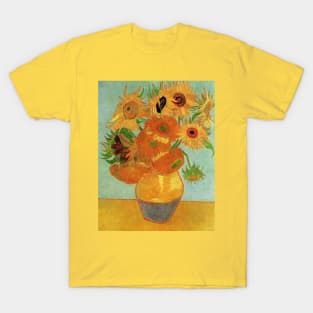 Vase with Twelve Sunflowers by Vincent van Gogh T-Shirt